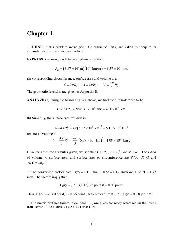 Solution Manual For Fundamentals of Physics 11th Edition by David Halliday, Robert Resnick, Jearl Walker Chapter 1-44