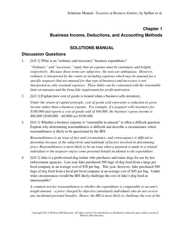 Solution Manual for Taxation of Individuals and Business Entities 202 12th Edition by Brian Spilker, Benjamin Ayers, John Barrick, Troy Lewis, John Robinson, Connie Weaver, Ronald Worsham