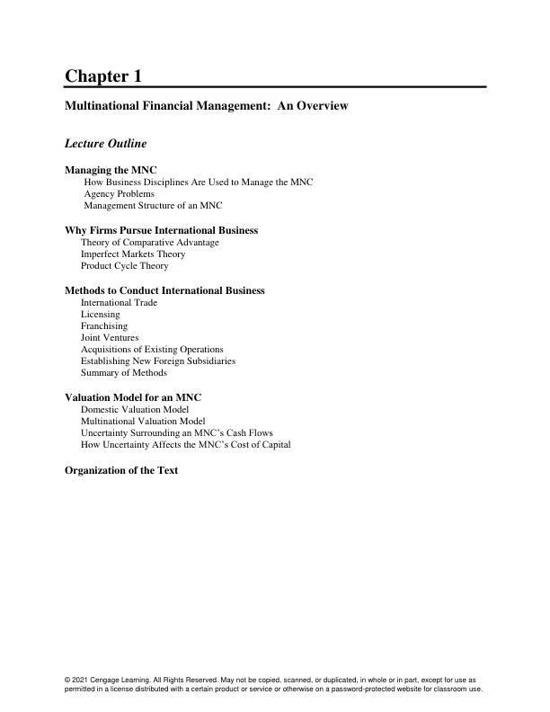 Solution Manual for International Financial Management 14th Edition by Jeff Madura