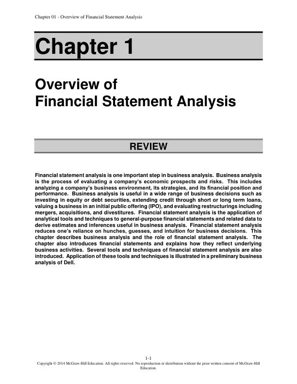 Solution Manual for Financial Statement Analysis 11th edition by KR Suramanyam