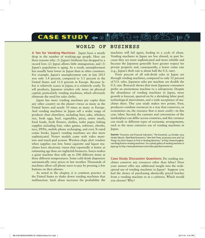 All Cases for Microeconomics A Contemporary Introduction 11th Edition by William A. McEachern Chapter 1-21