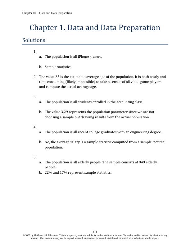 Solution Manual for Business Statistics Communicating With Numbers 4th Edition By Sanjiv Jaggia, Alison Kelly