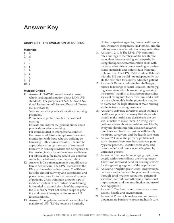 Solution Manual For Foundations and Adult Health Nursing 9th Edition by Kim Cooper Chapter 1-58
