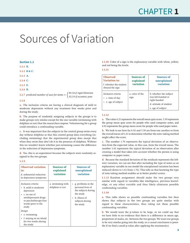 Solution Manual For Intermediate Statistical Investigations 1st Edition by Nathan Tintle, Beth L. Chance, Karen McGaughey, Soma Roy, Todd Swanson, Jill Vander Stoep Chapter 1-6