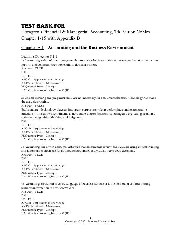 Test Bank for Horngren's Financial Chapters Accounting, 7th Edition by Tracie Miller-Nobles, Brenda Mattison