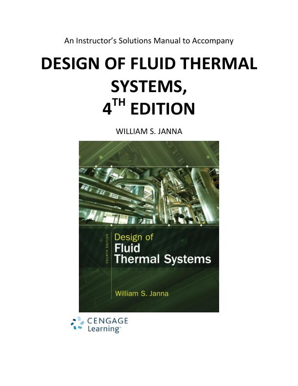 mobile-preview-Test Bank Design of Fluid Thermal Systems Solution Manual. 4th Edition